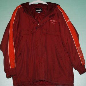 VIRGINIA TECH HOCKIES TEAM WINTER COAT PUMA SIZE LARGE